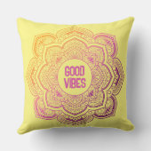 Auri Mandala Personalized Throw Pillow クッション (裏面)