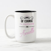 Aurielleもちろん私の名素晴らし前 ツートーンマグカップ (左)