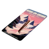 AURIS-EN-OISANSフランスのスキーポスター マグネット (左側)