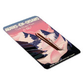 AURIS-EN-OISANSフランスのスキーポスター マグネット (右側)