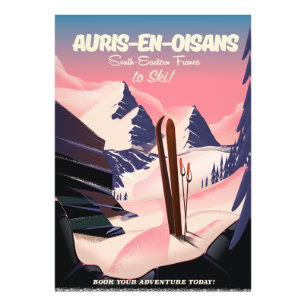 AURIS-EN-OISANS フランス スキーポスター フォトプリント
