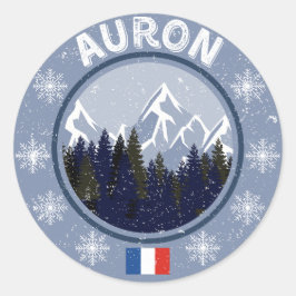 Auron Station de Ski ラウンドシール