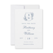 [AURORA]ヴィンテージダスティブルークレストモノグラム結婚ズ