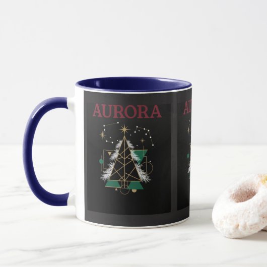 AURORA – 冬の休日のクリスマスベクター マグ (ドーナツ)
