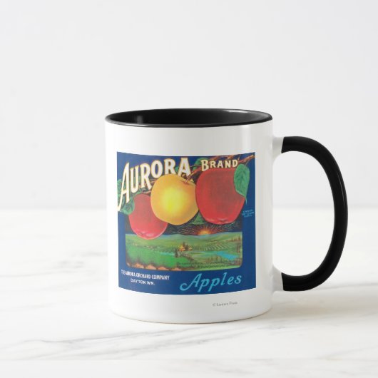Aurora Apple Label (青) – デイトン,ワシントン マグカップ (右)