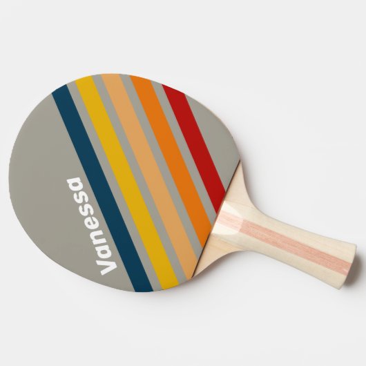 Aurora Arcade Angled Striping with Name 卓球ラケット (横)