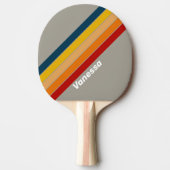 Aurora Arcade Striped with Name 卓球ラケット (正面)