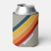 Aurora Arcade Striped with Name 缶クーラー (缶正面)