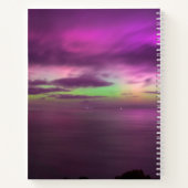 Aurora Australis Southern Lights Australia Grey ノートブック (裏面)