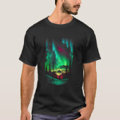 Aurora bore night sky tシャツ (正面)