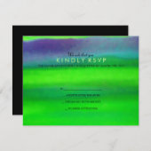 AURORA BOREALISバーバルミツワー返信カード 出欠カード (正面/裏面)