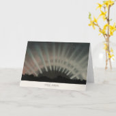 Aurora Borealisプリント, Trouvelot, 1881，復元 カード (黄色い花)