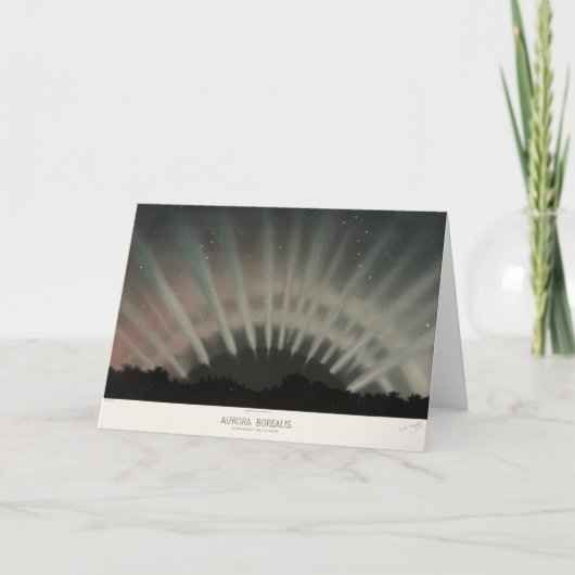 Aurora Borealisプリント, Trouvelot, 1881，復元 カード (正面)