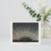 Aurora Borealisプリント, Trouvelot, 1881，復元 ポストカード (スタンド正面)