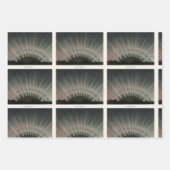 Aurora Borealisプリント, Trouvelot, 1881，復元 ラッピングペーパーシート (正面2)