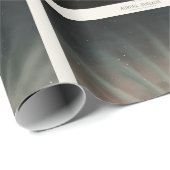 Aurora Borealisプリント, Trouvelot, 1881，復元 ラッピングペーパー (ロールコーナー)