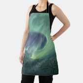 Aurora Borealis冬の風景の写真 エプロン (インサイチュ)