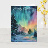 Aurora Borealis カード (黄色い花)