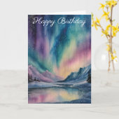 Aurora Borealis カード (黄色い花)