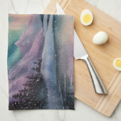 Aurora Borealis キッチンタオル (四つ折り)