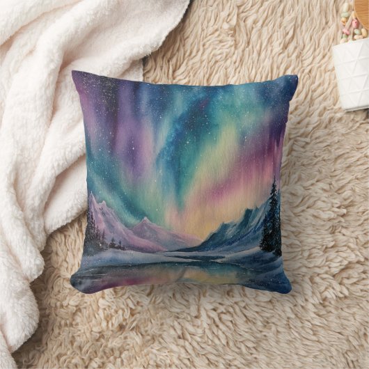 Aurora Borealis クッション (ブランケット)