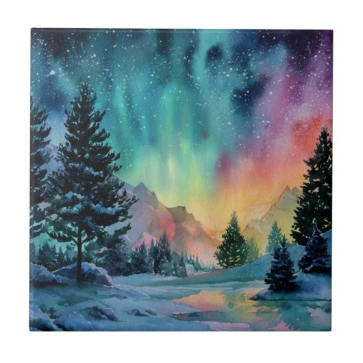 Aurora Borealis タイル (正面)