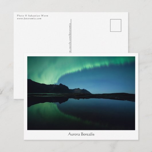 Aurora Borealis ポストカード (正面/裏面)