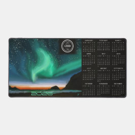 Aurora Borealis - 2026 Business Calendar Desk Mat デスクマット