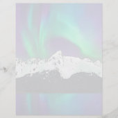 Aurora Borealis - 8.5インチx 11インチ文房具シート (正面)