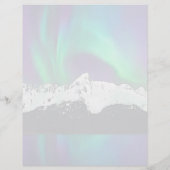 Aurora Borealis - 8.5インチx 11インチ文房具シート (裏面)