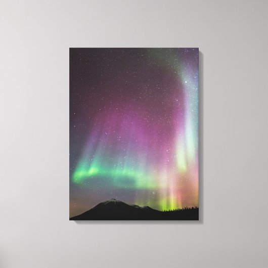 Aurora Borealis | Alaska Brooks Range, Alaska キャンバスプリント (正面)