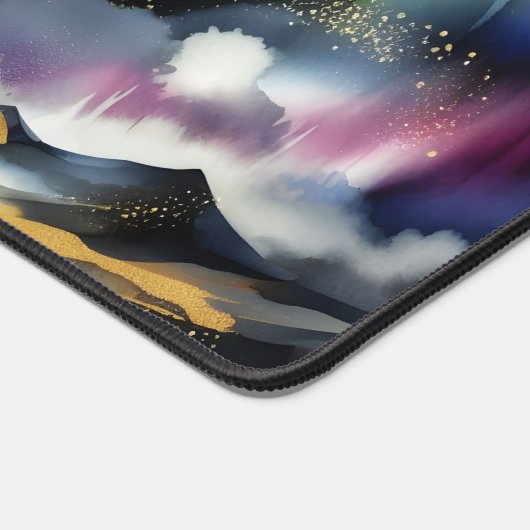 Aurora Borealis Desk Mat Northern Lights デスクマット (コーナー)