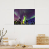 Aurora Borealis | Fairbanks, Alaska ポスター (キッチン)