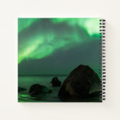 Aurora Borealis | Lofoten Beach Norway ノートブック (裏面)