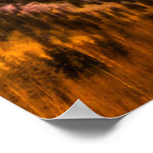 Aurora Borealis | Mountains Fairbanks Alaska ポスター (角)