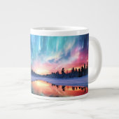 Aurora Borealis, Northern Lights, ジャンボコーヒーマグカップ (正面右)