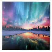 Aurora Borealis, Northern Lights, タイル (正面)