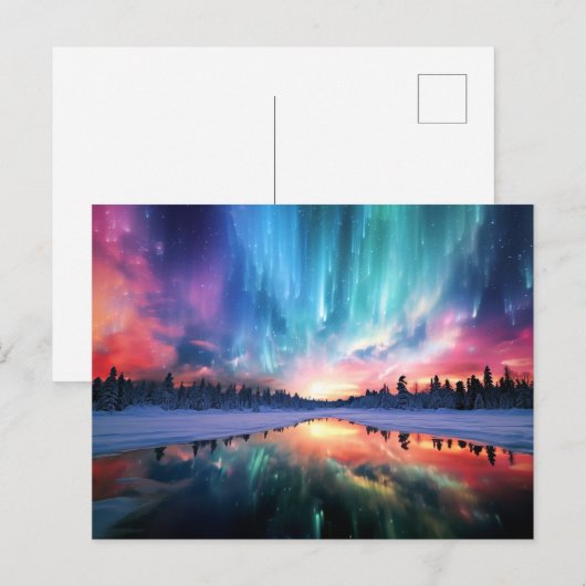 Aurora Borealis, Northern Lights, ポストカード (正面/裏面)