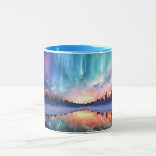 Aurora Borealis, Northern Lights, マグカップ (中央)