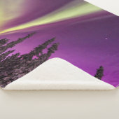 Aurora Borealis Northern Lights Fairbanks Alaska シェルパブランケット (3/4)