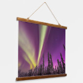 Aurora Borealis Northern Lights Fairbanks Alaska 吊り下げ型タペストリー (傾斜あり)