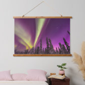 Aurora Borealis Northern Lights Fairbanks Alaska 吊り下げ型タペストリー (寝室)