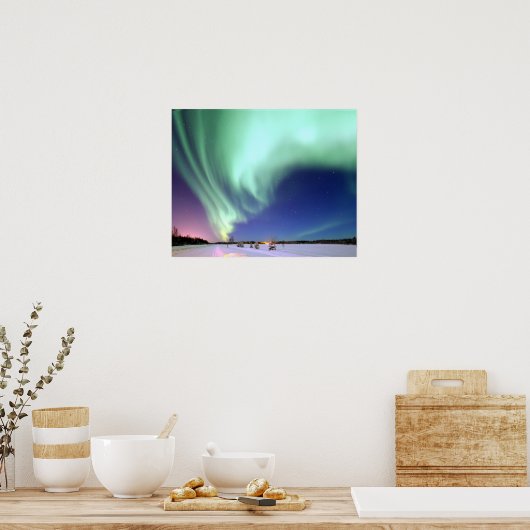 Aurora Borealis over Alaska Poster ポスター (キッチン)