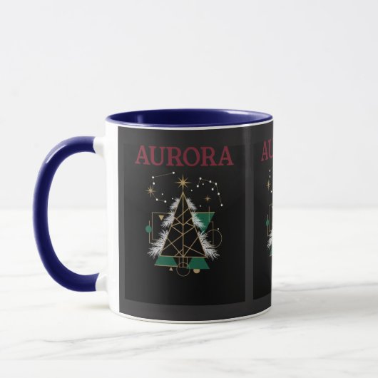AURORA – Christmas Vector Mug for Winter Holidays マグカップ (左)