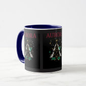 AURORA – Christmas Vector Mug for Winter Holidays マグカップ (正面左)