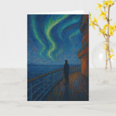 Aurora Cruise Christmas カード (黄色い花)