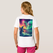 Aurora Dolphin:光の.Tシャツに飛び込む Tシャツ (裏面フル)
