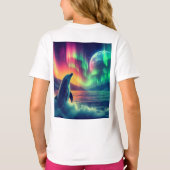 Aurora Dolphin:光の.Tシャツに飛び込む Tシャツ (裏面)