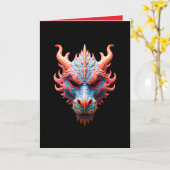 Aurora Dragon Mask カード (黄色い花)