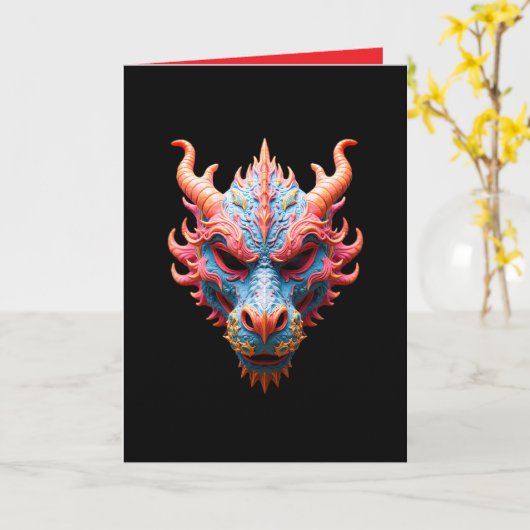 Aurora Dragon Mask カード (黄色い花)